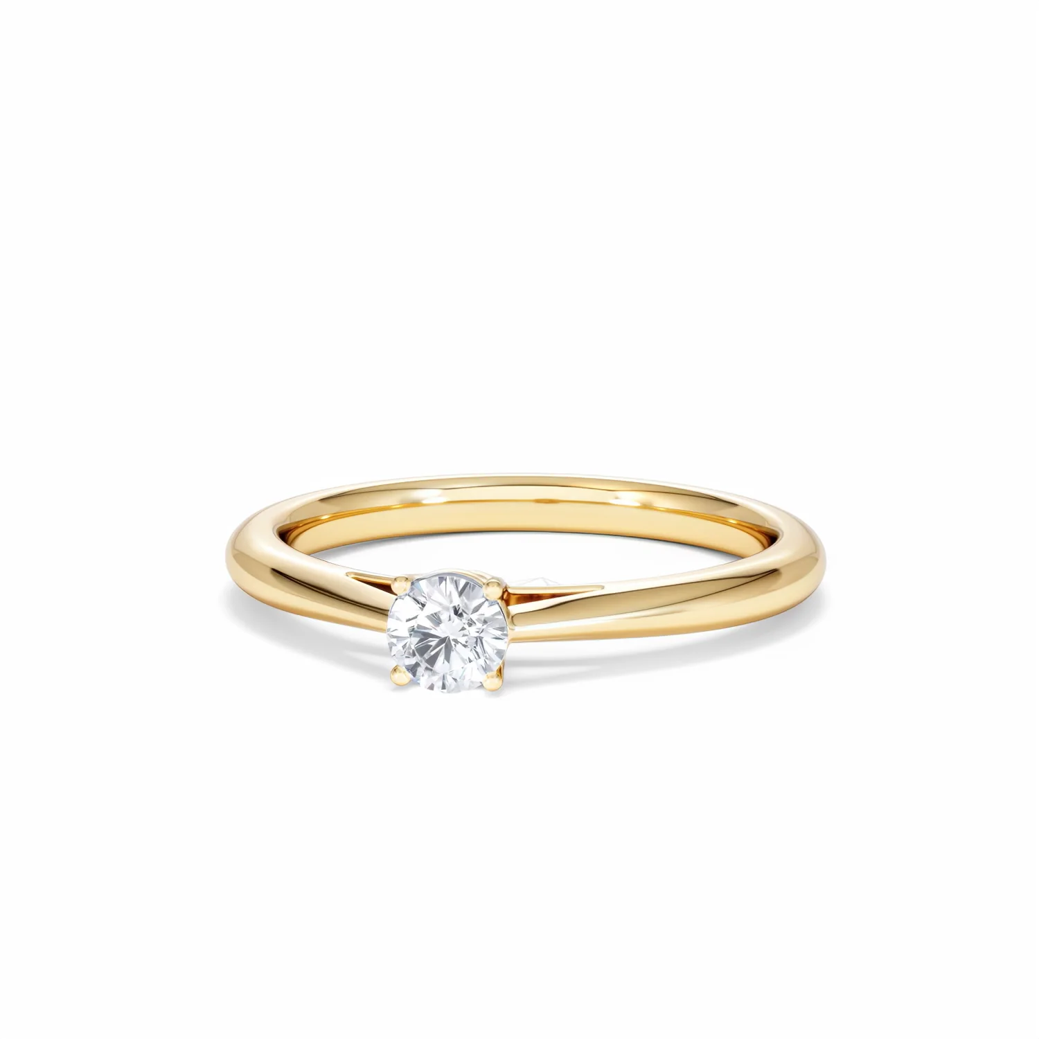 Engagement Ring Certified Elysia 18K Gold Diamond 0.25CT - Image 85