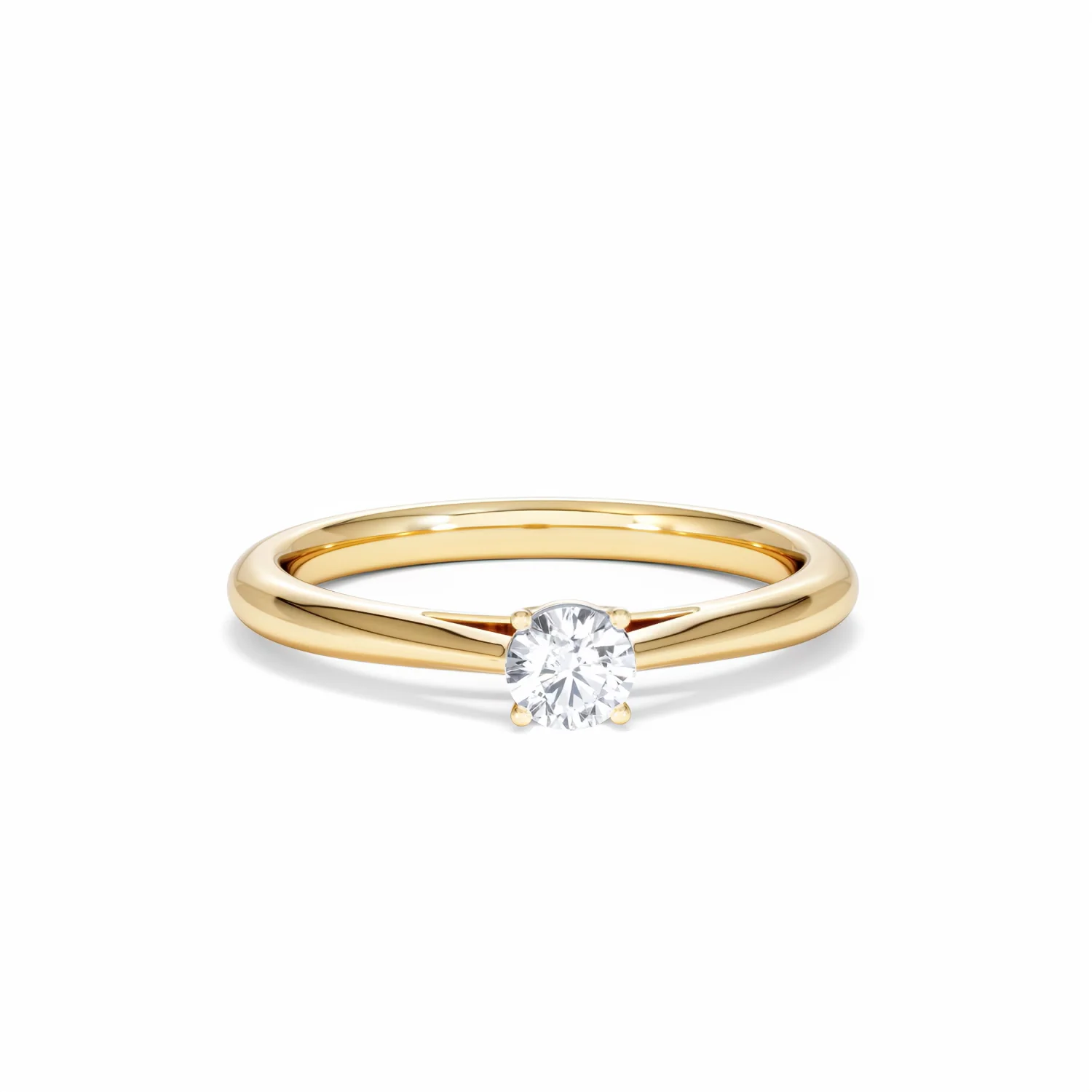 Engagement Ring Certified Elysia 18K Gold Diamond 0.25CT - Image 9