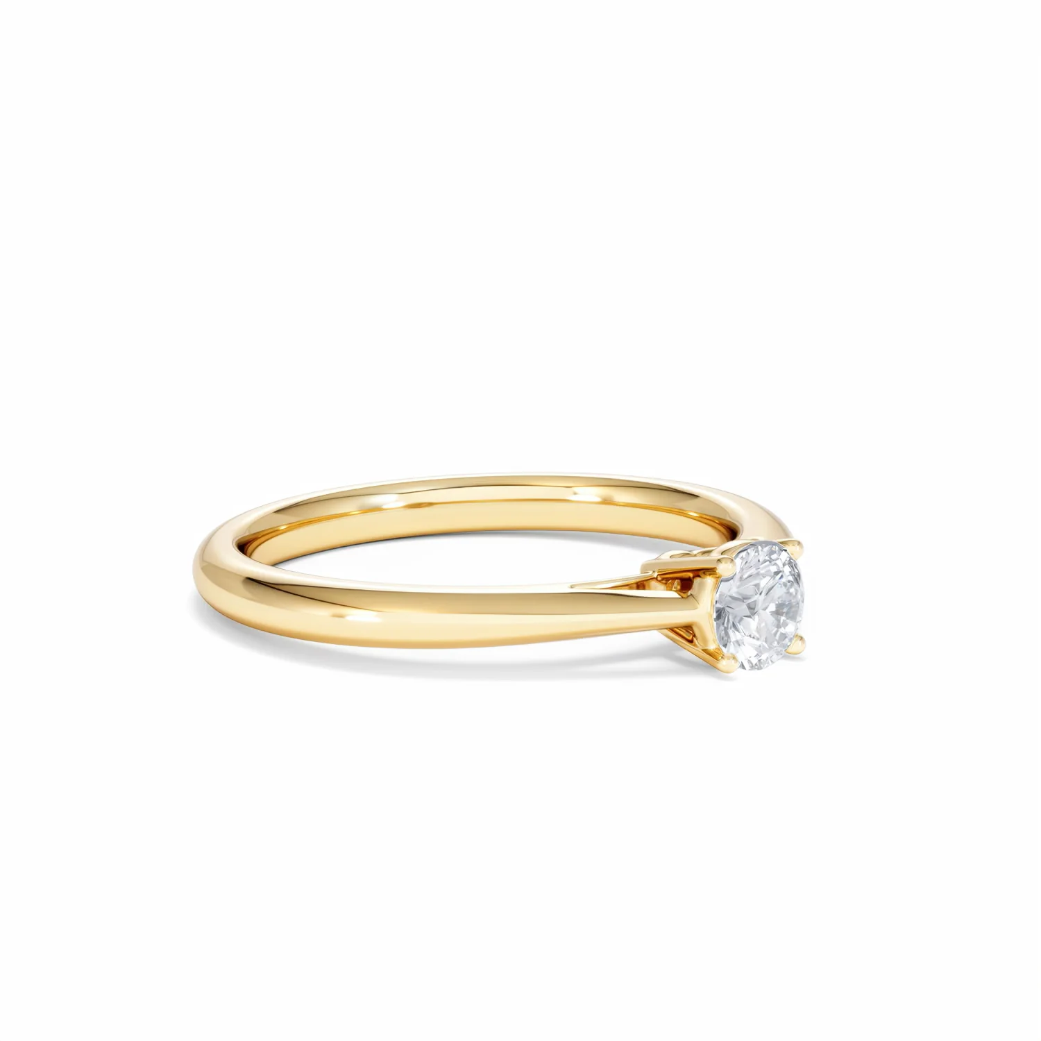 Engagement Ring Certified Elysia 18K Gold Diamond 0.33CT-F-G/VS - Image 18
