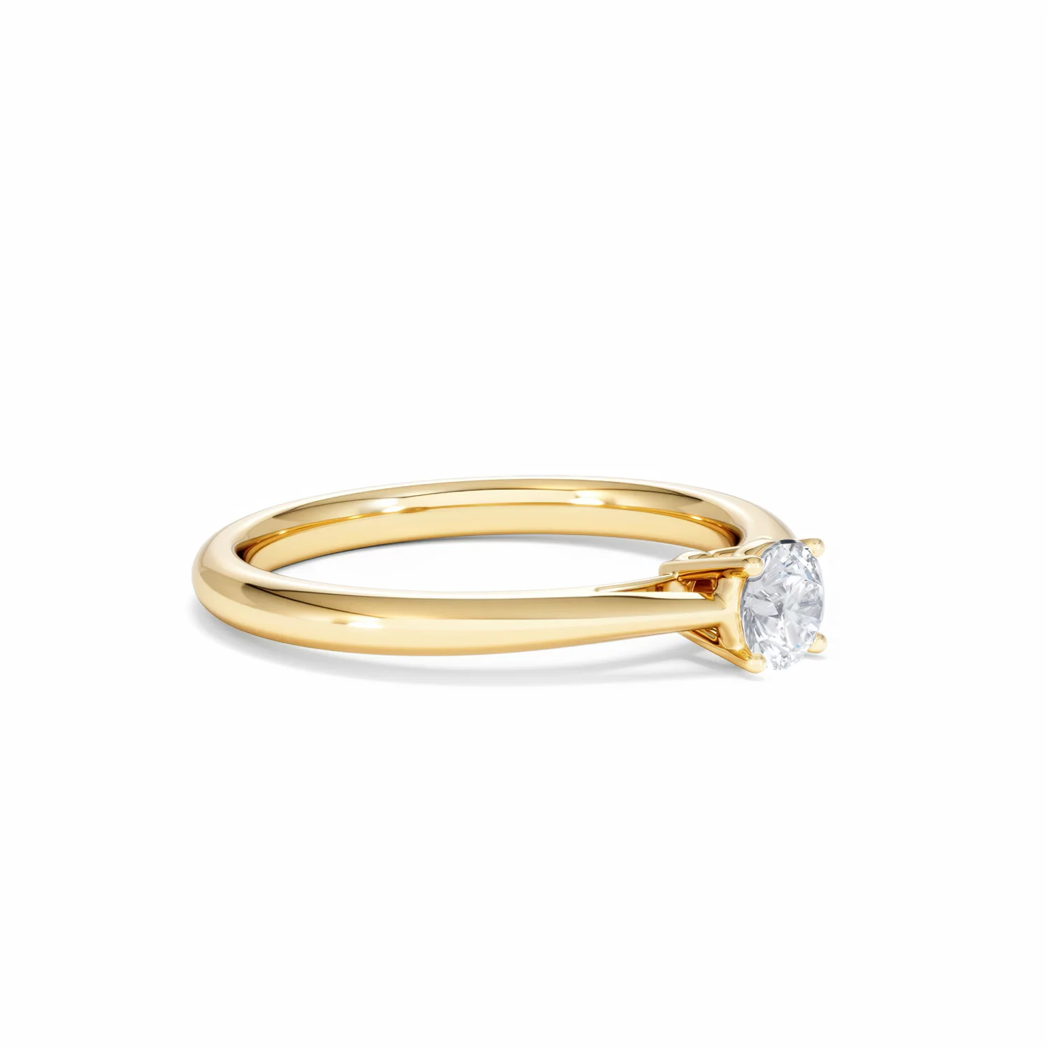 Engagement Ring Certified Elysia 18K Gold Diamond 0.33CT-F-G/VS - Image 19