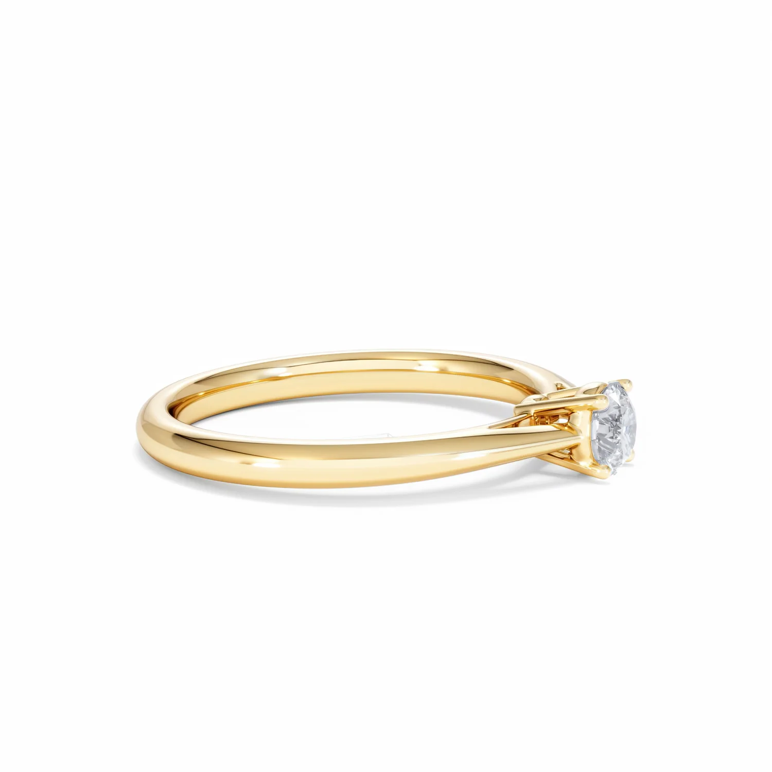 Engagement Ring Certified Elysia 18K Gold Diamond 0.33CT-F-G/VS - Image 23