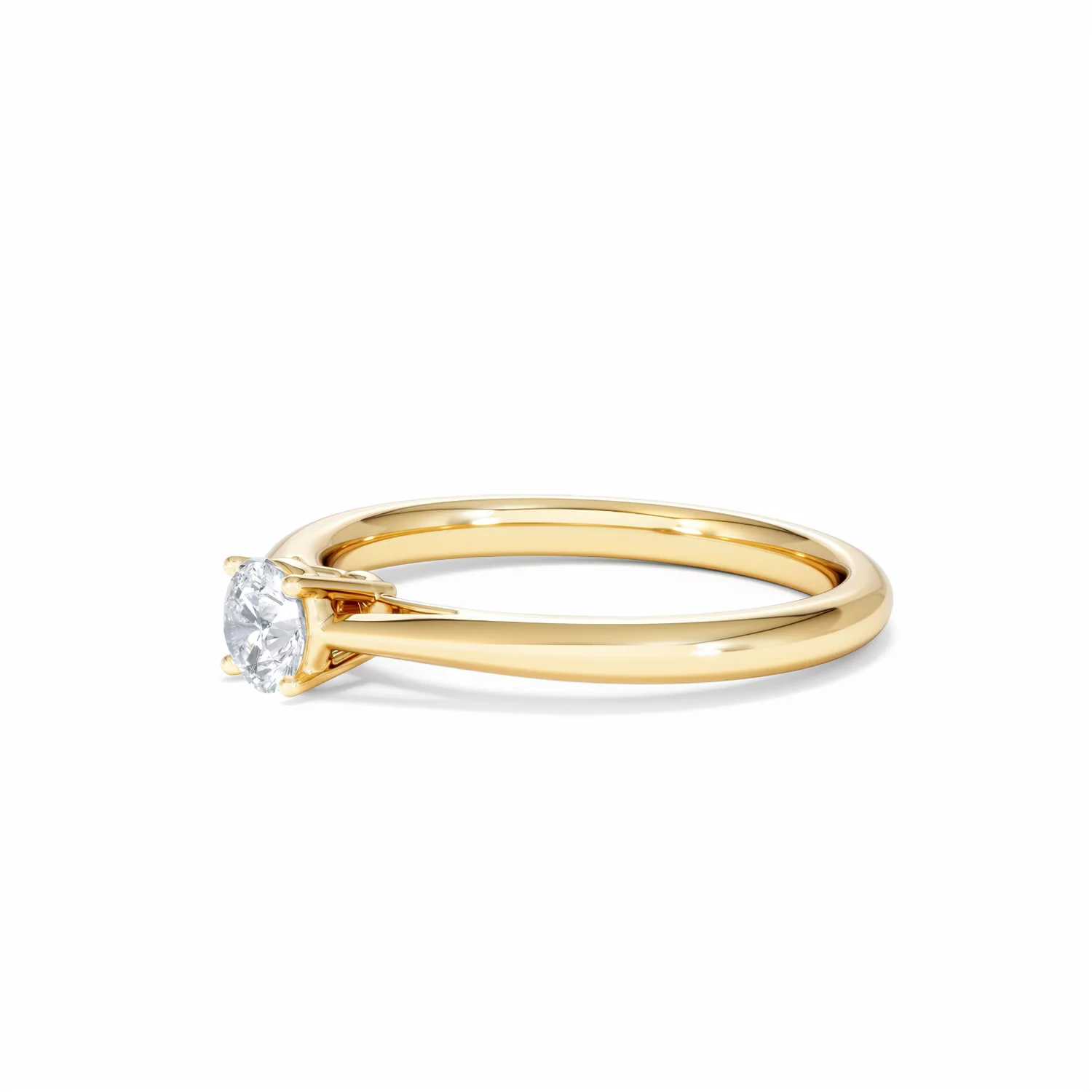 Engagement Ring Certified Elysia 18K Gold Diamond 0.33CT-F-G/VS - Image 76