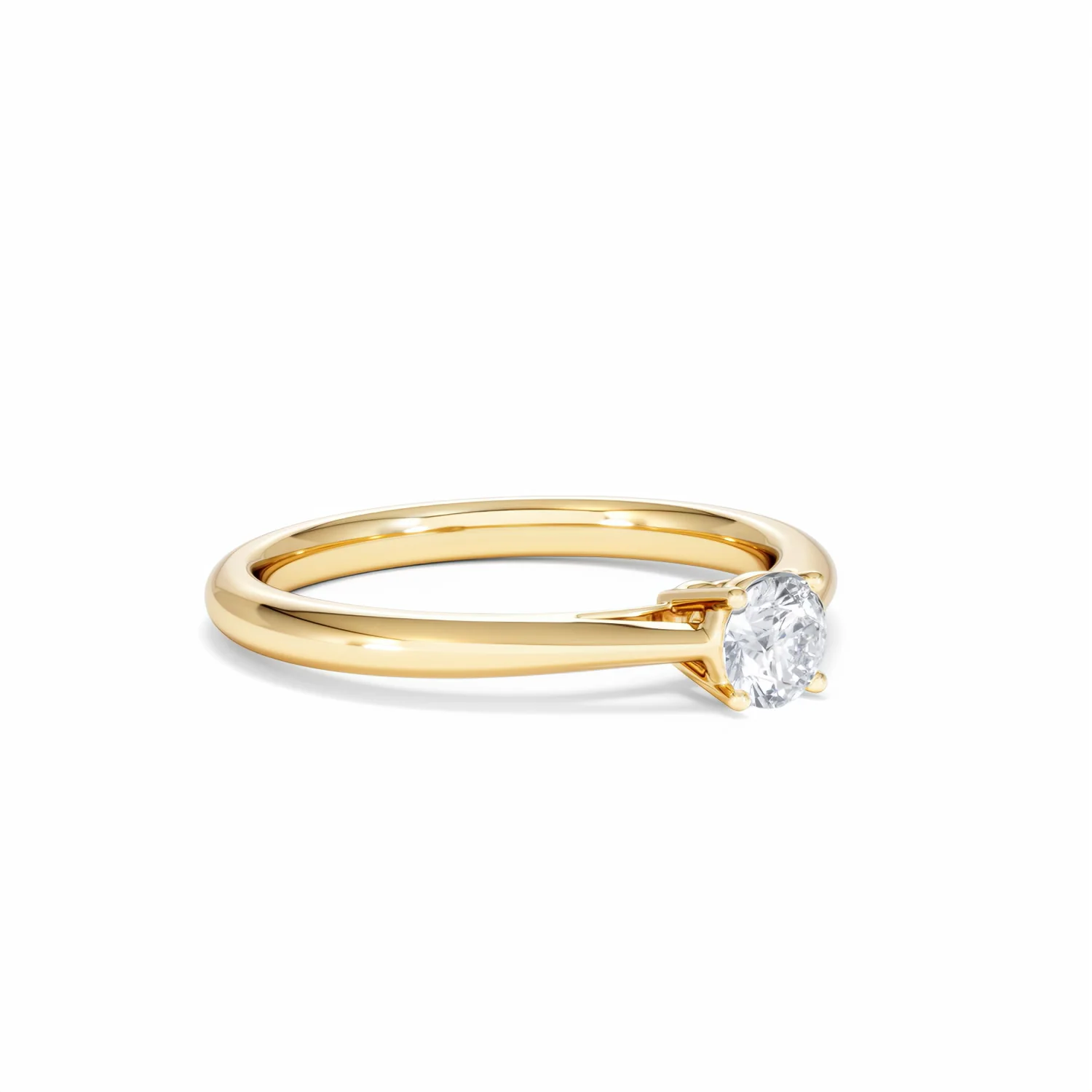 Engagement Ring Certified Elysia 18K Gold Diamond 0.33CT-G-H/SI - Image 17