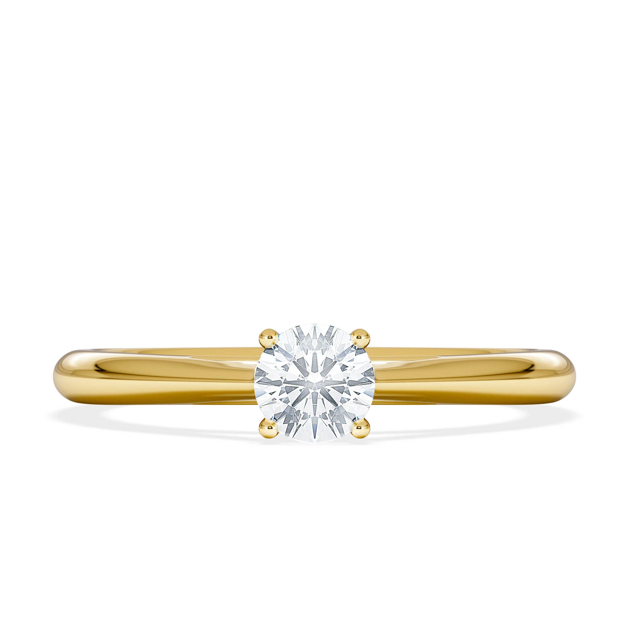 Engagement Ring Certified Elysia 18K Gold Diamond 0.33CT-G-H/SI - Image 6