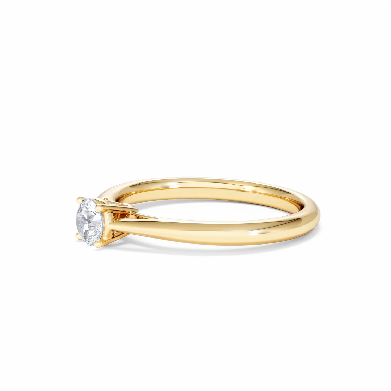 Engagement Ring Certified Elysia 18K Gold Diamond 0.33CT-G-H/SI - Image 75