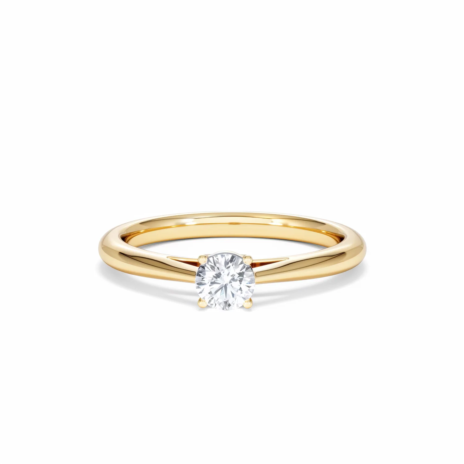 Engagement Ring Certified Elysia 18K Gold Diamond 0.33CT-G-H/SI - Image 87