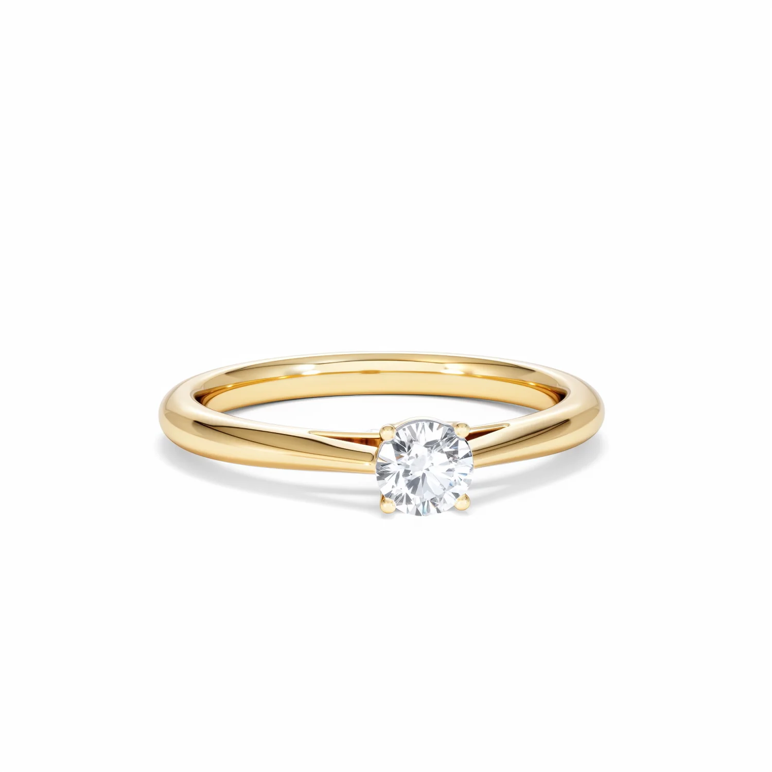 Engagement Ring Certified Elysia 18K Gold Diamond 0.33CT - Image 10