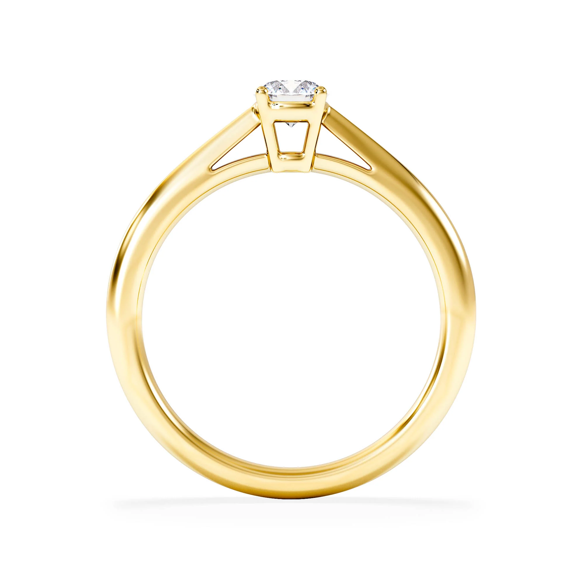Engagement Ring Certified Elysia 18K Gold Diamond 0.33CT - Image 3