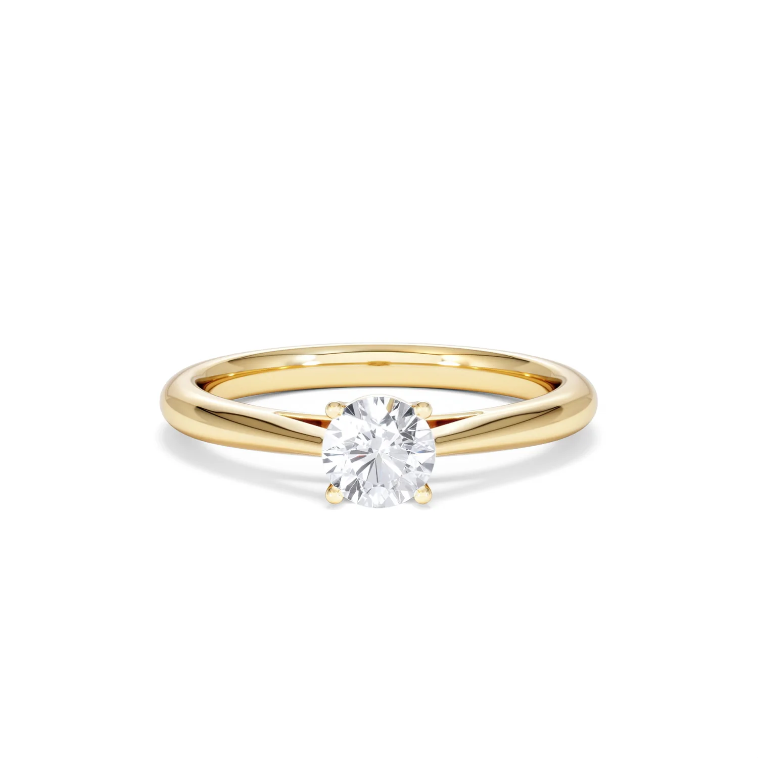 Engagement Ring Certified Elysia 18K Gold Diamond 0.50CT - Image 8