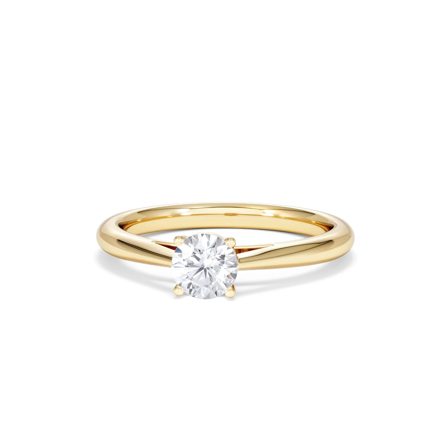 Engagement Ring Certified Elysia 18K Gold Diamond 0.50CT - Image 86