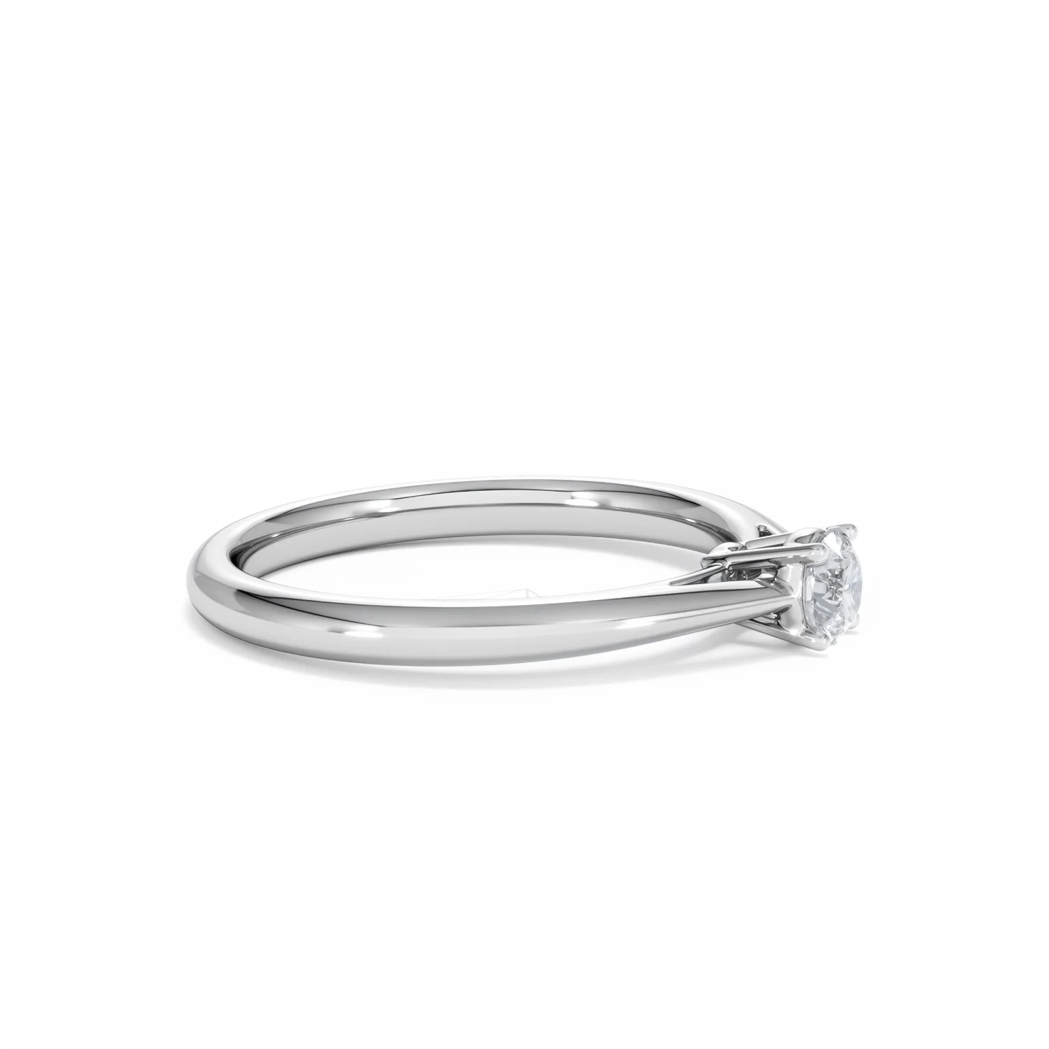 Engagement Ring Certified Elysia 18K White Gold Diamond 0.25CT-G-H/SI - Image 23