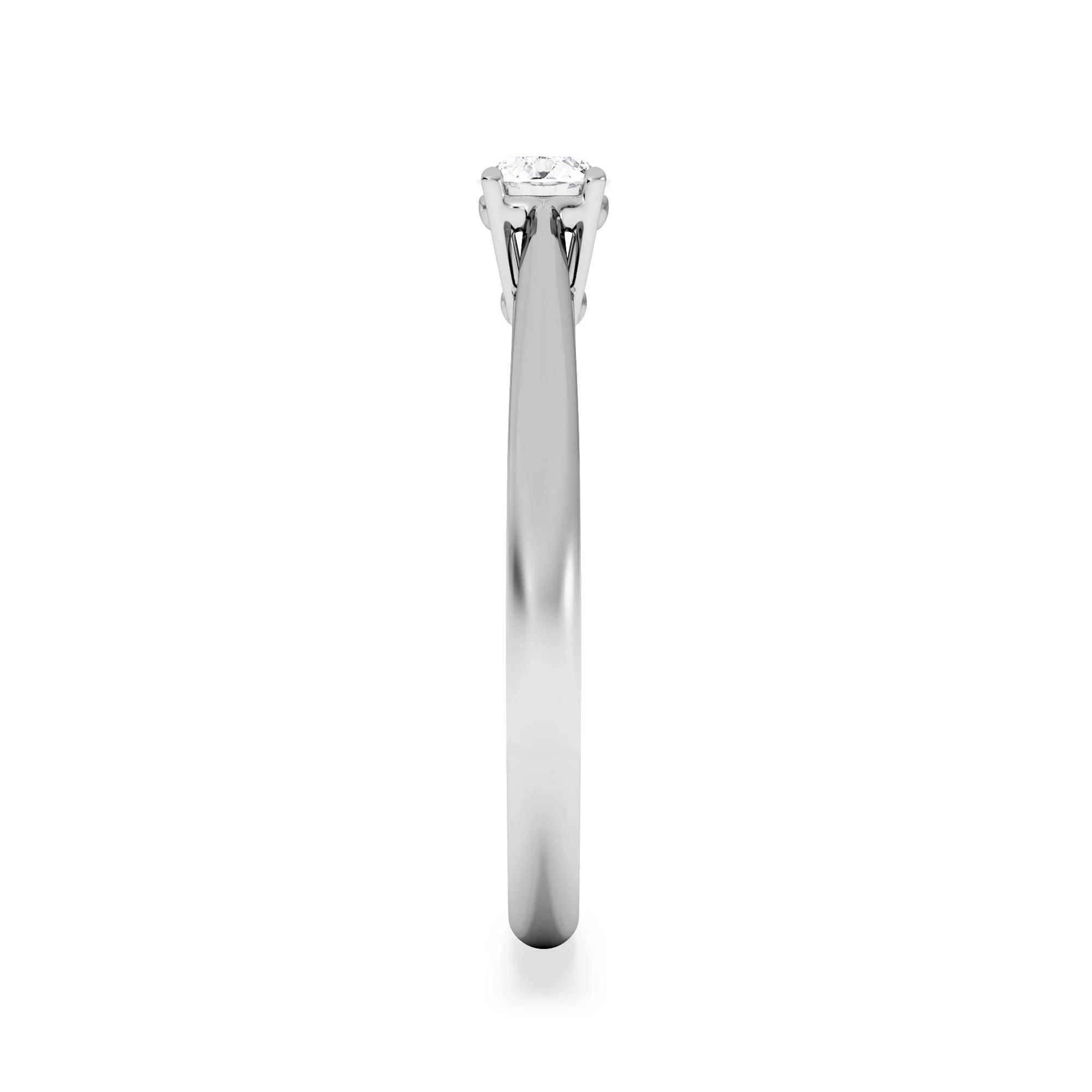 Engagement Ring Certified Elysia 18K White Gold Diamond 0.25CT-G-H/SI - Image 5