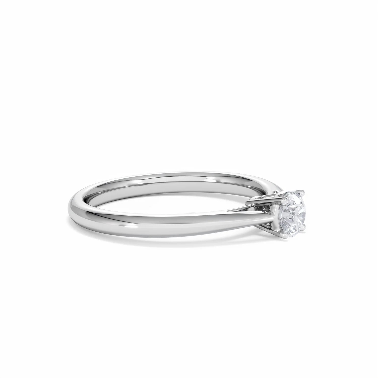 Engagement Ring Certified Elysia 18K White Gold Diamond 0.33CT-G-H/SI - Image 21