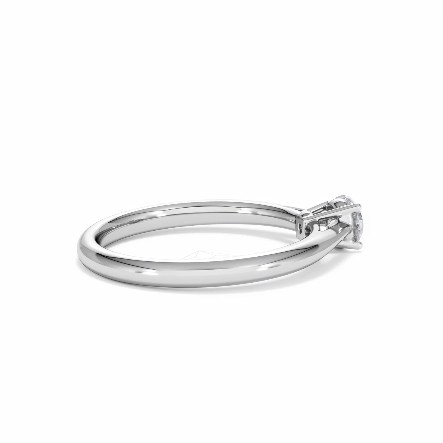 Engagement Ring Certified Elysia 18K White Gold Diamond 0.33CT-G-H/SI - Image 32