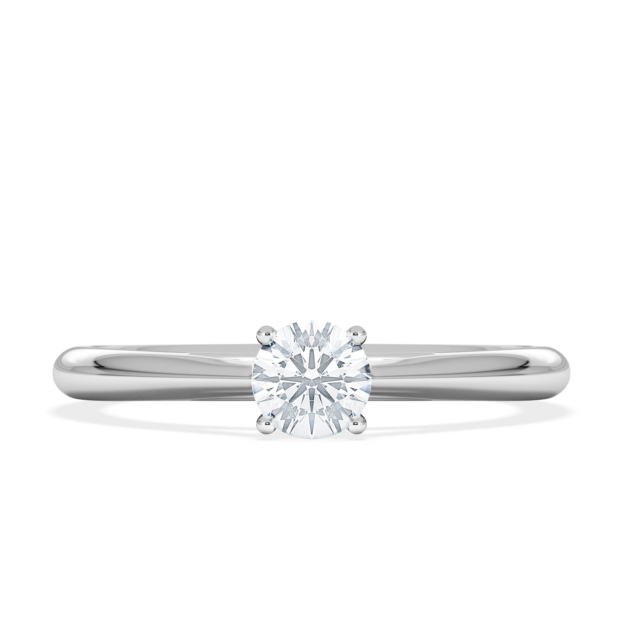 Engagement Ring Certified Elysia 18K White Gold Diamond 0.33CT - Image 6