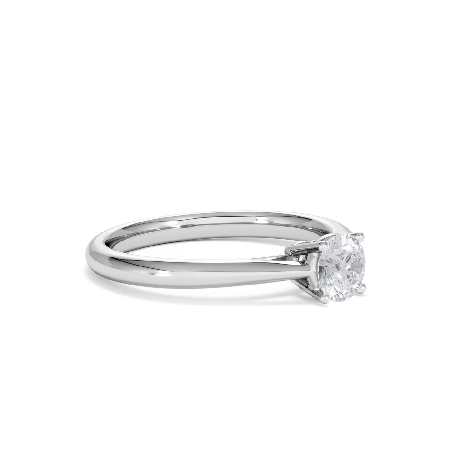 Engagement Ring Certified Elysia 18K White Gold Diamond 0.50CT - Image 18