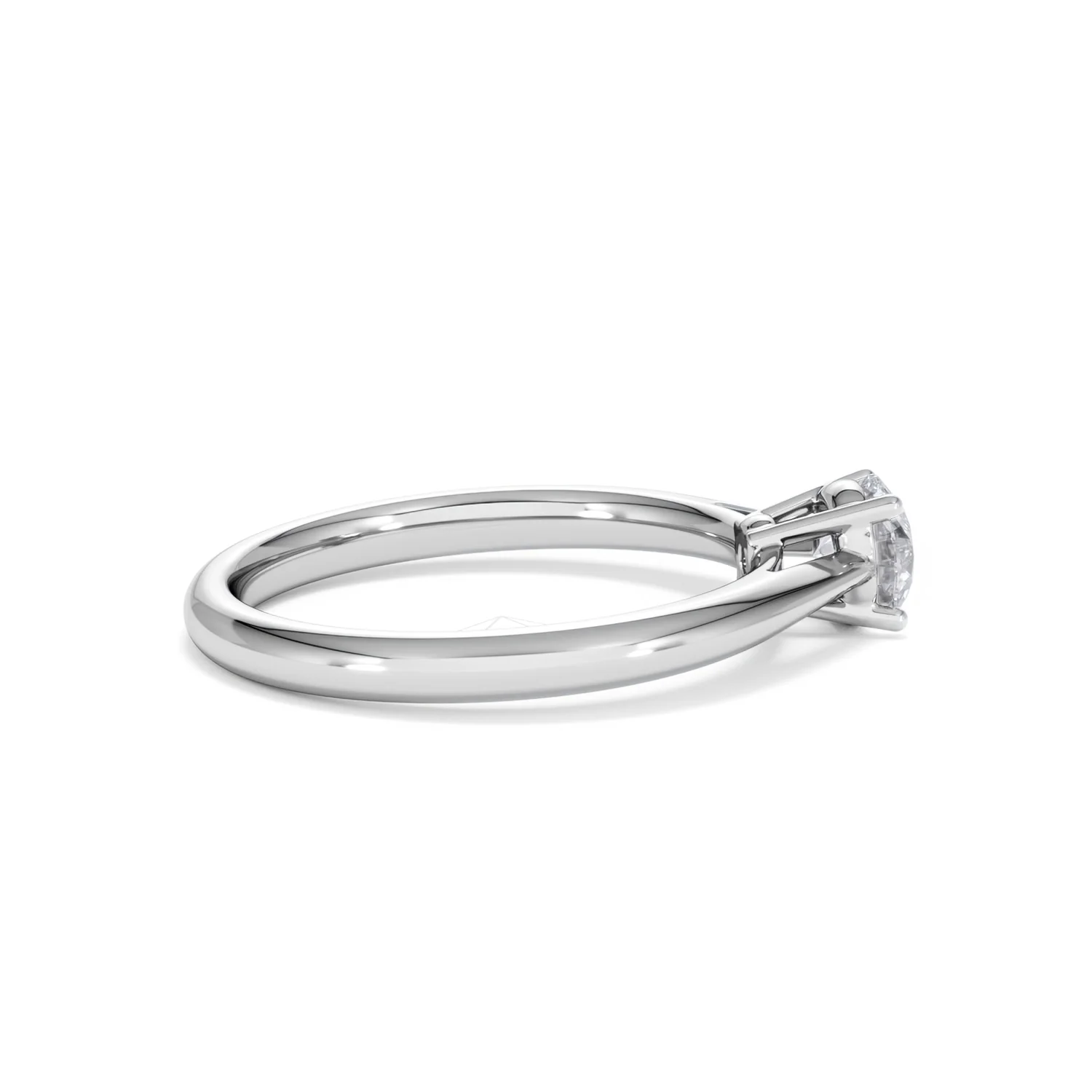Engagement Ring Certified Elysia 18K White Gold Diamond 0.50CT - Image 30