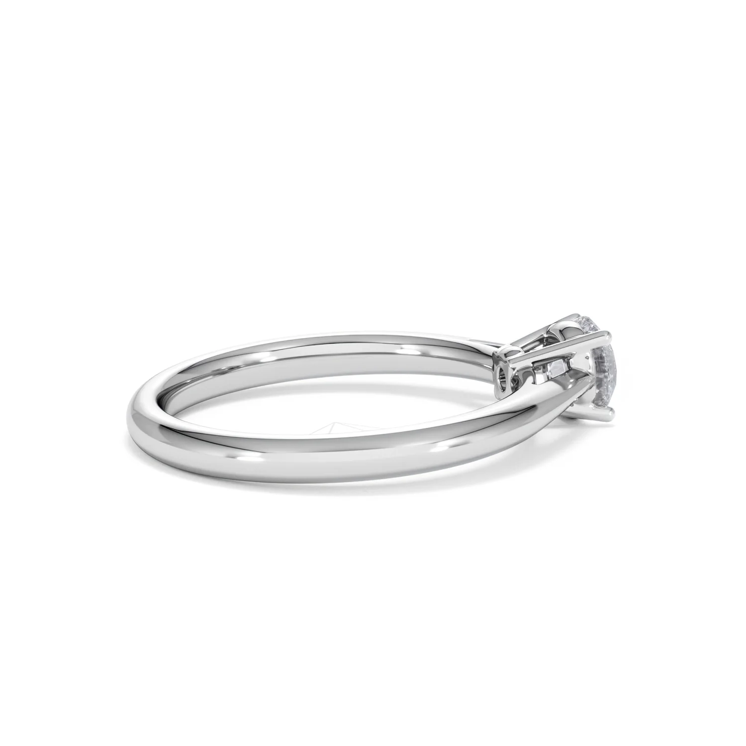 Engagement Ring Certified Elysia 18K White Gold Diamond 0.50CT - Image 32