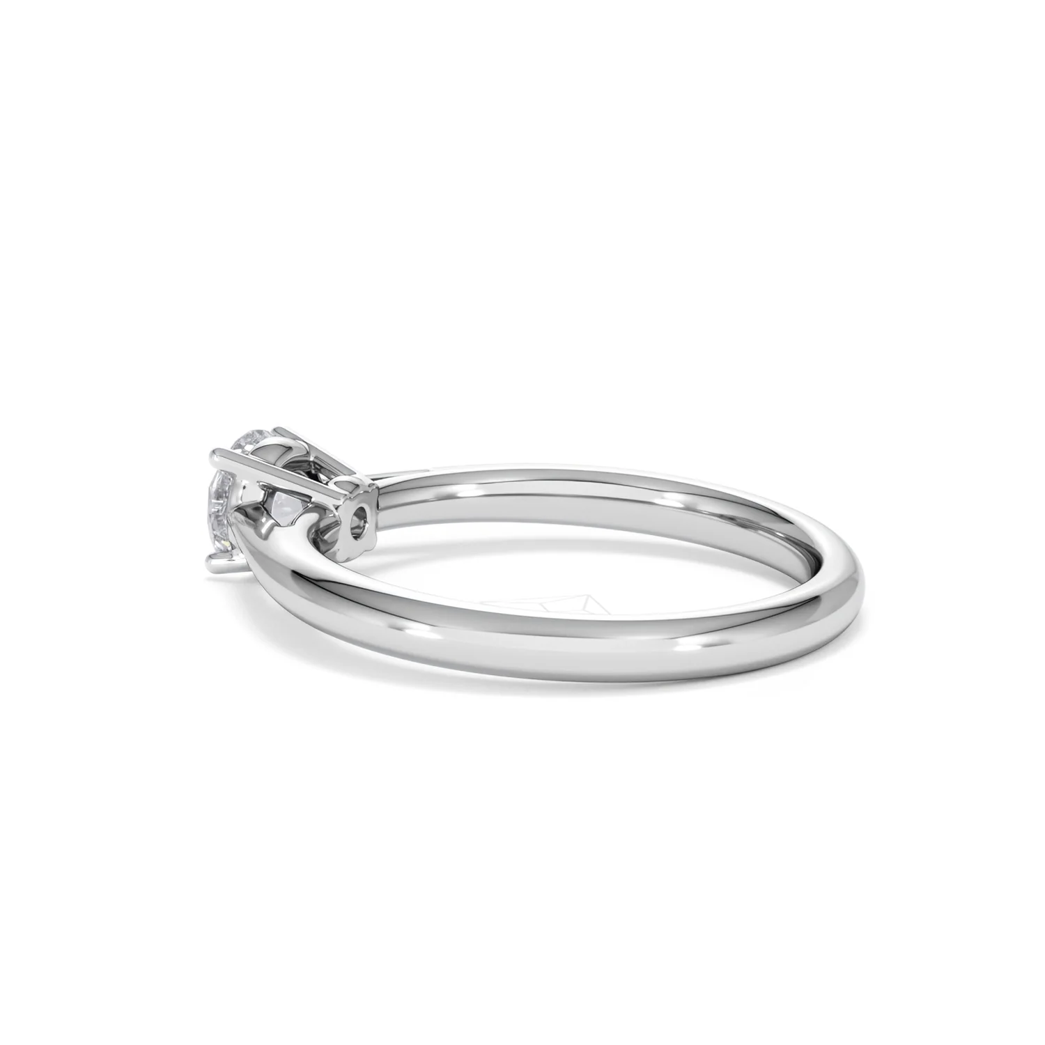Engagement Ring Certified Elysia 18K White Gold Diamond 0.50CT - Image 61
