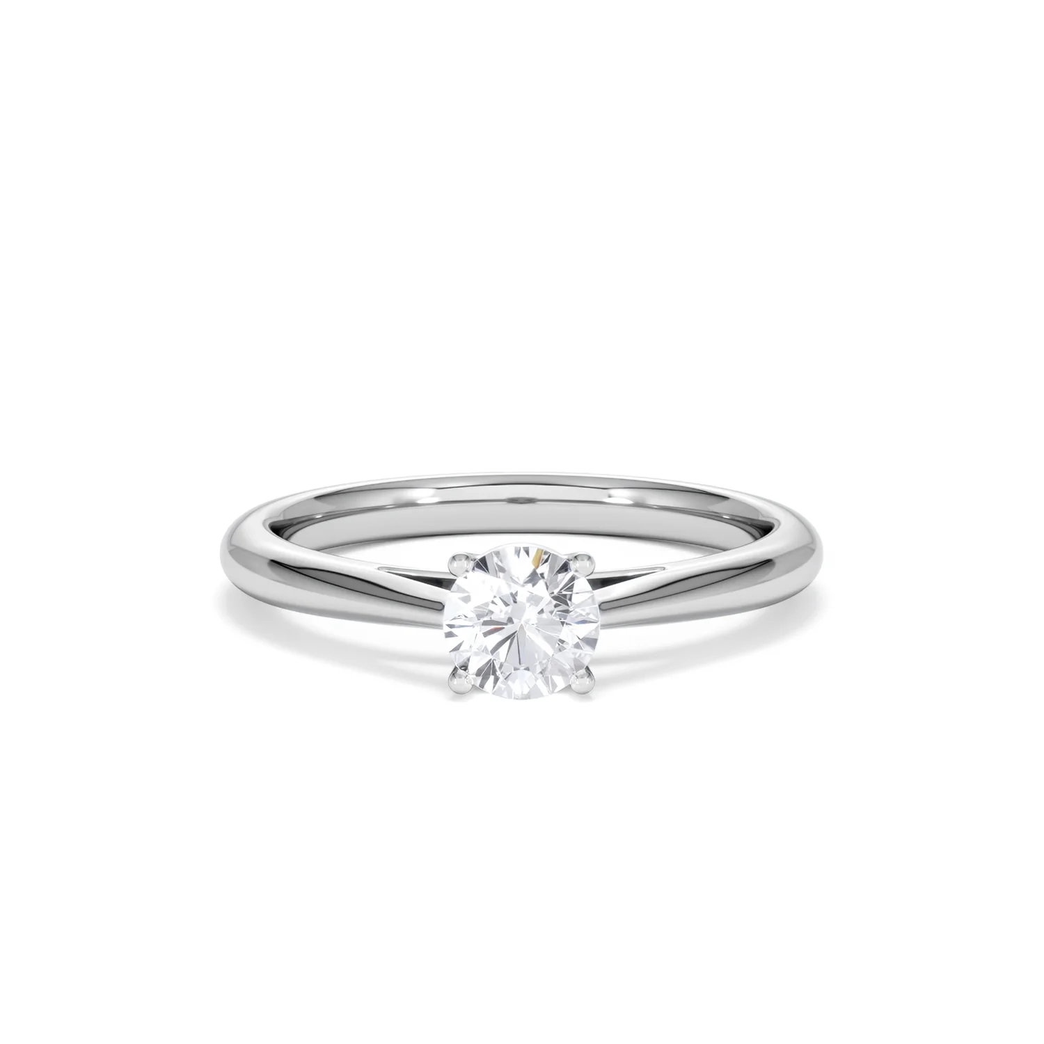 Engagement Ring Certified Elysia 18K White Gold Diamond 0.50CT - Image 8