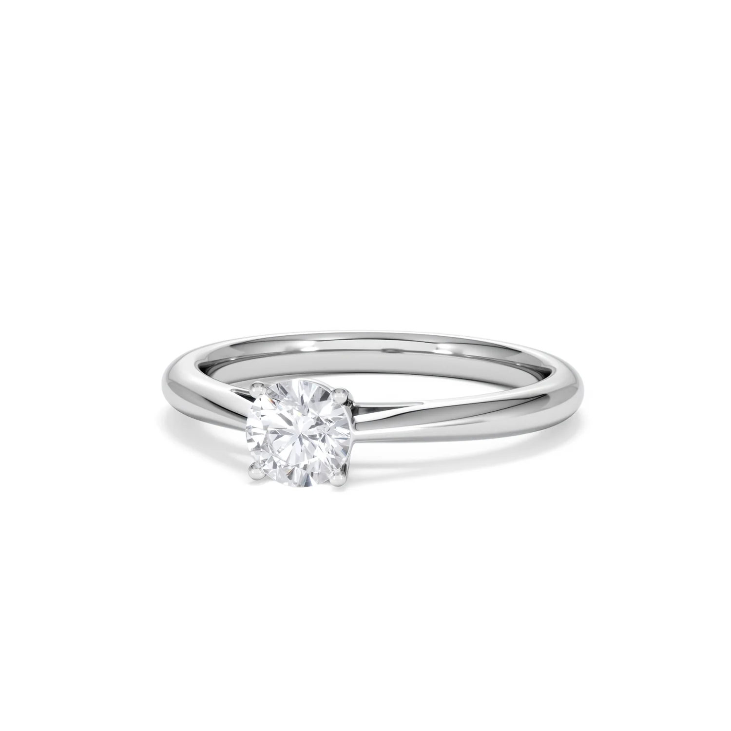 Engagement Ring Certified Elysia 18K White Gold Diamond 0.50CT - Image 84