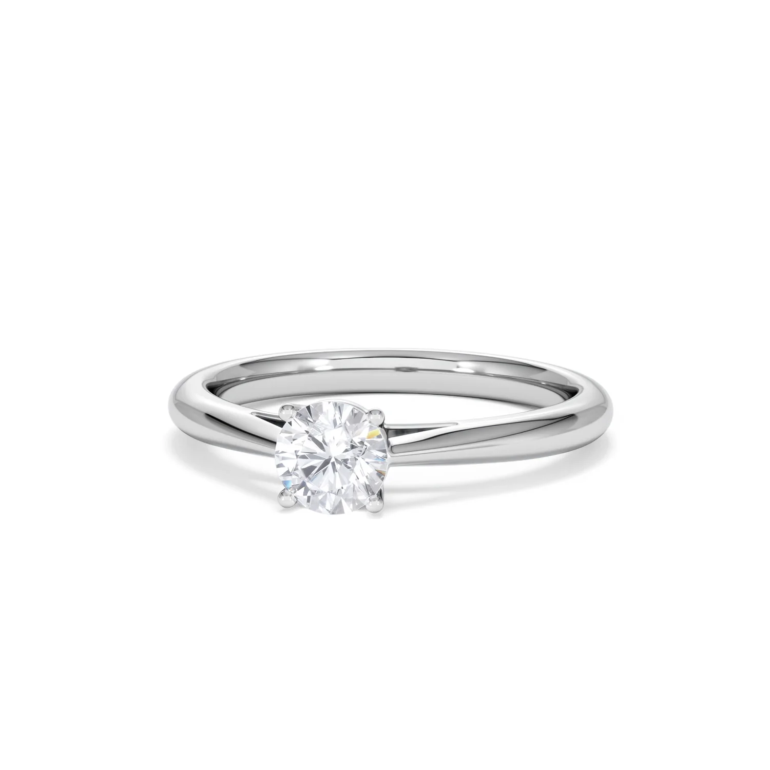Engagement Ring Certified Elysia 18K White Gold Diamond 0.50CT - Image 85