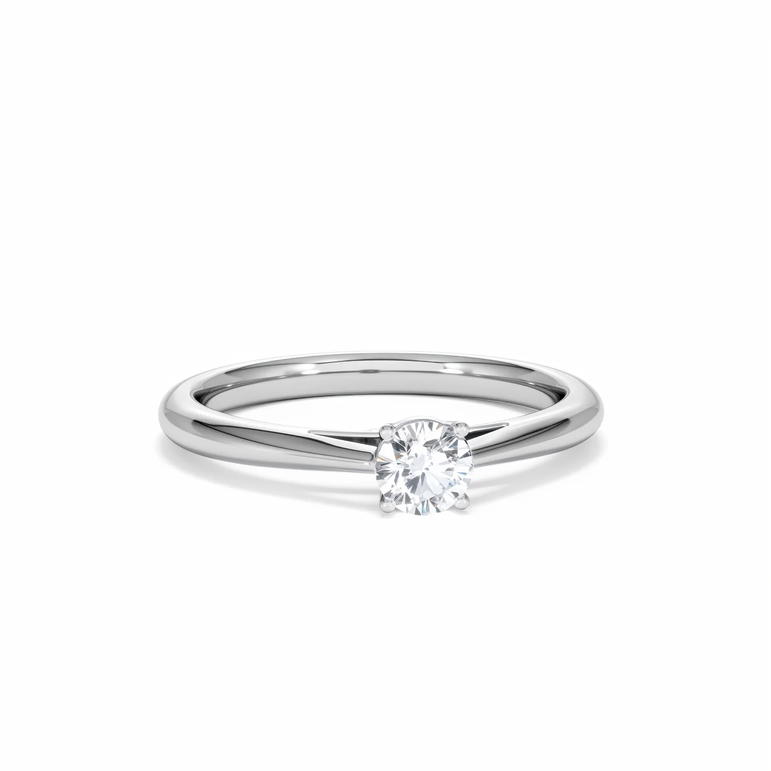 Engagement Ring Certified Elysia Platinum Diamond 0.33CT G/VS - Image 10