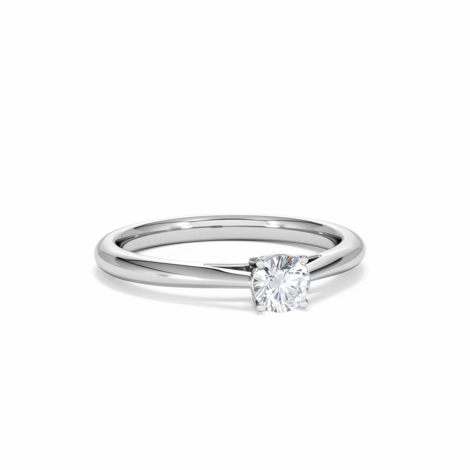 Engagement Ring Certified Elysia Platinum Diamond 0.33CT H/SI - Image 12