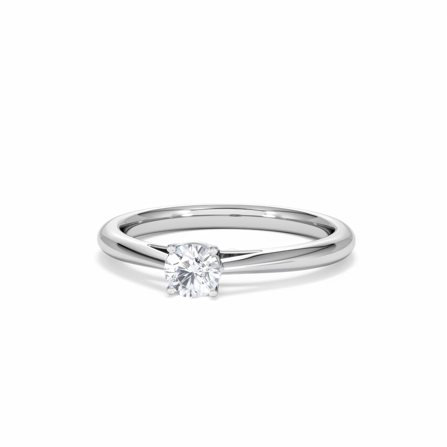 Engagement Ring Certified Elysia Platinum Diamond 0.33CT H/SI - Image 85