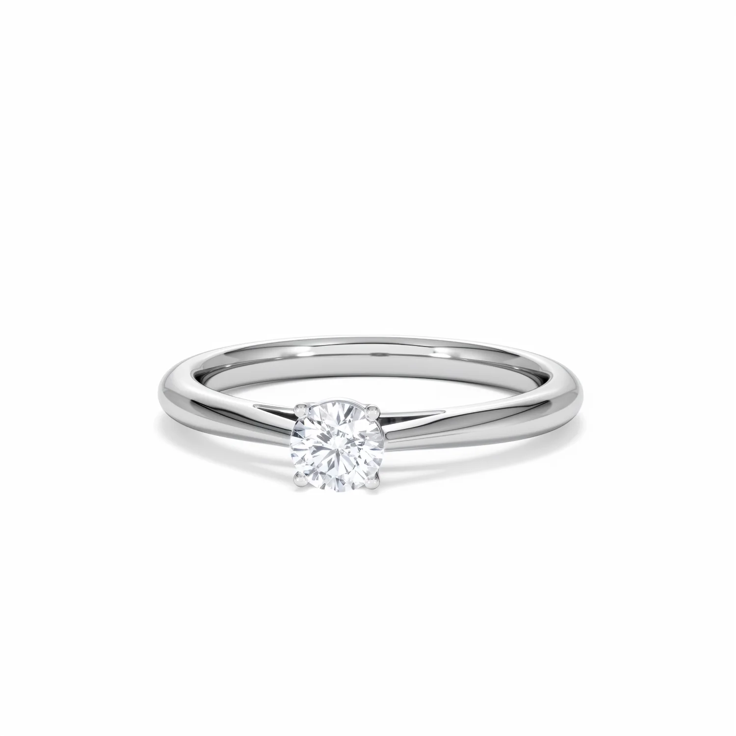 Engagement Ring Certified Elysia Platinum Diamond 0.33CT H/SI - Image 86