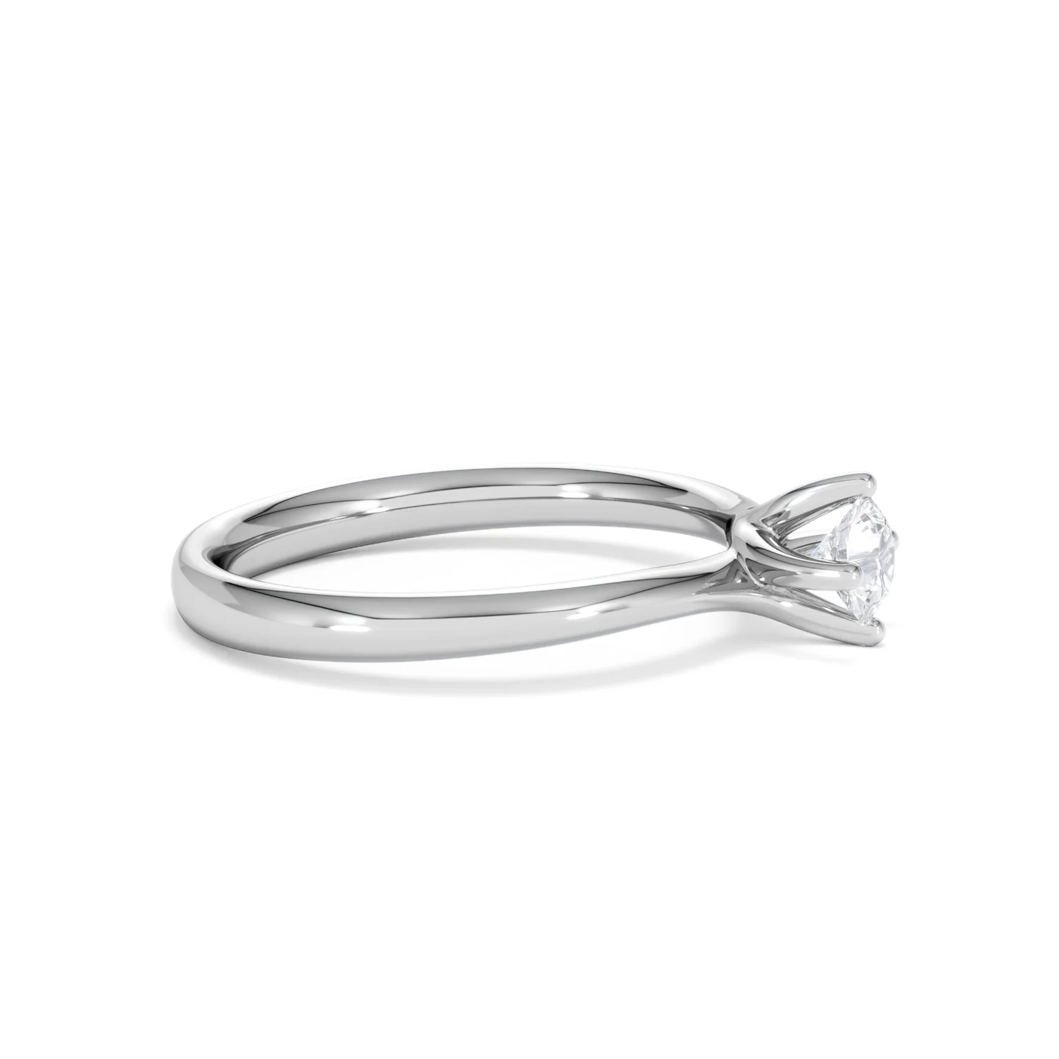Engagement Ring Certified Lily 18K White Gold Diamond 0.33CT - Image 24