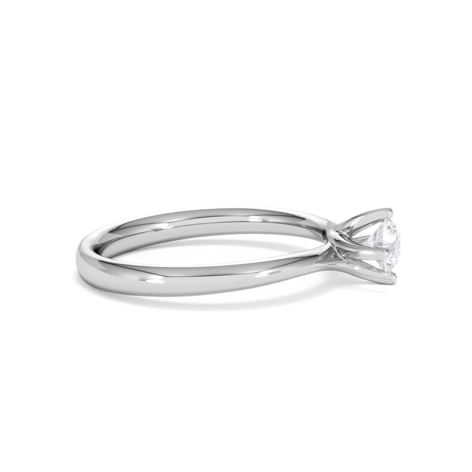 Engagement Ring Certified Lily 18K White Gold Diamond 0.33CT - Image 25