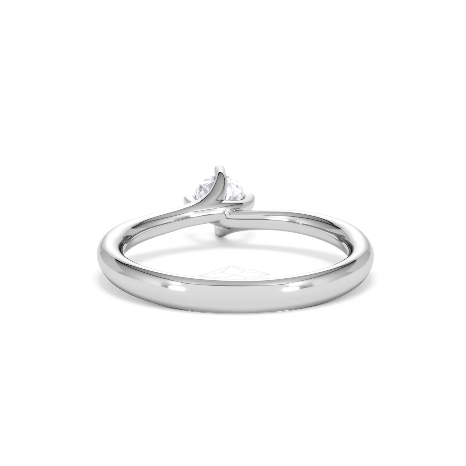 Engagement Ring Certified Lily 18K White Gold Diamond 0.33CT - Image 49