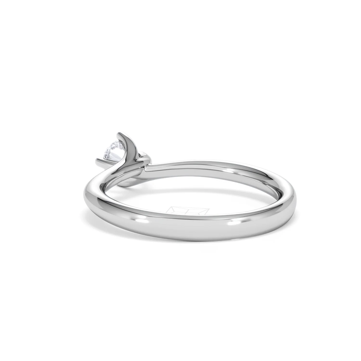Engagement Ring Certified Lily 18K White Gold Diamond 0.33CT - Image 55