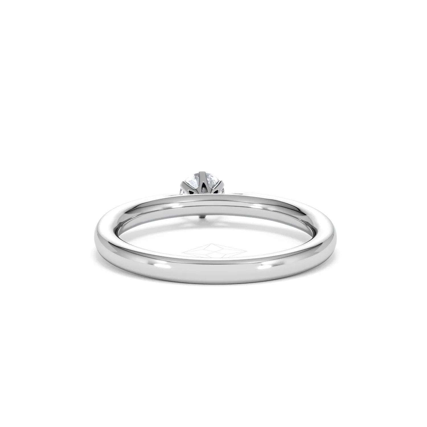 Engagement Ring Certified Low Set Chloe 18K White Gold Diamond 0.25CT - Image 49