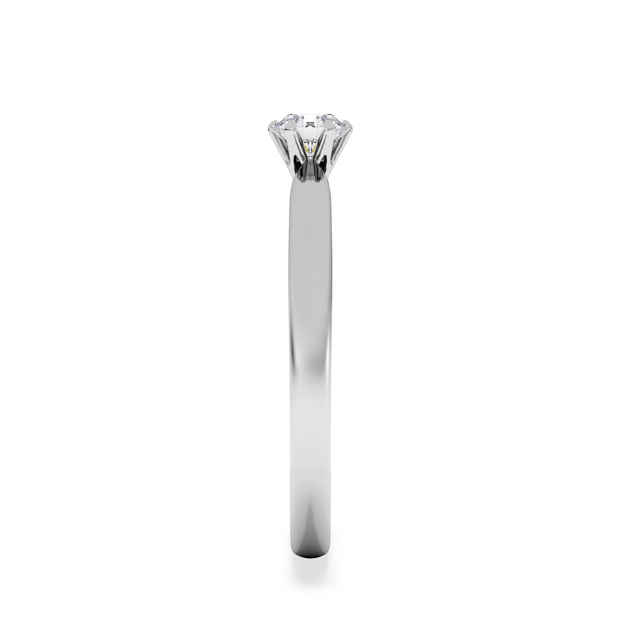 Engagement Ring Certified Low Set Chloe 18K White Gold Diamond 0.25CT - Image 5