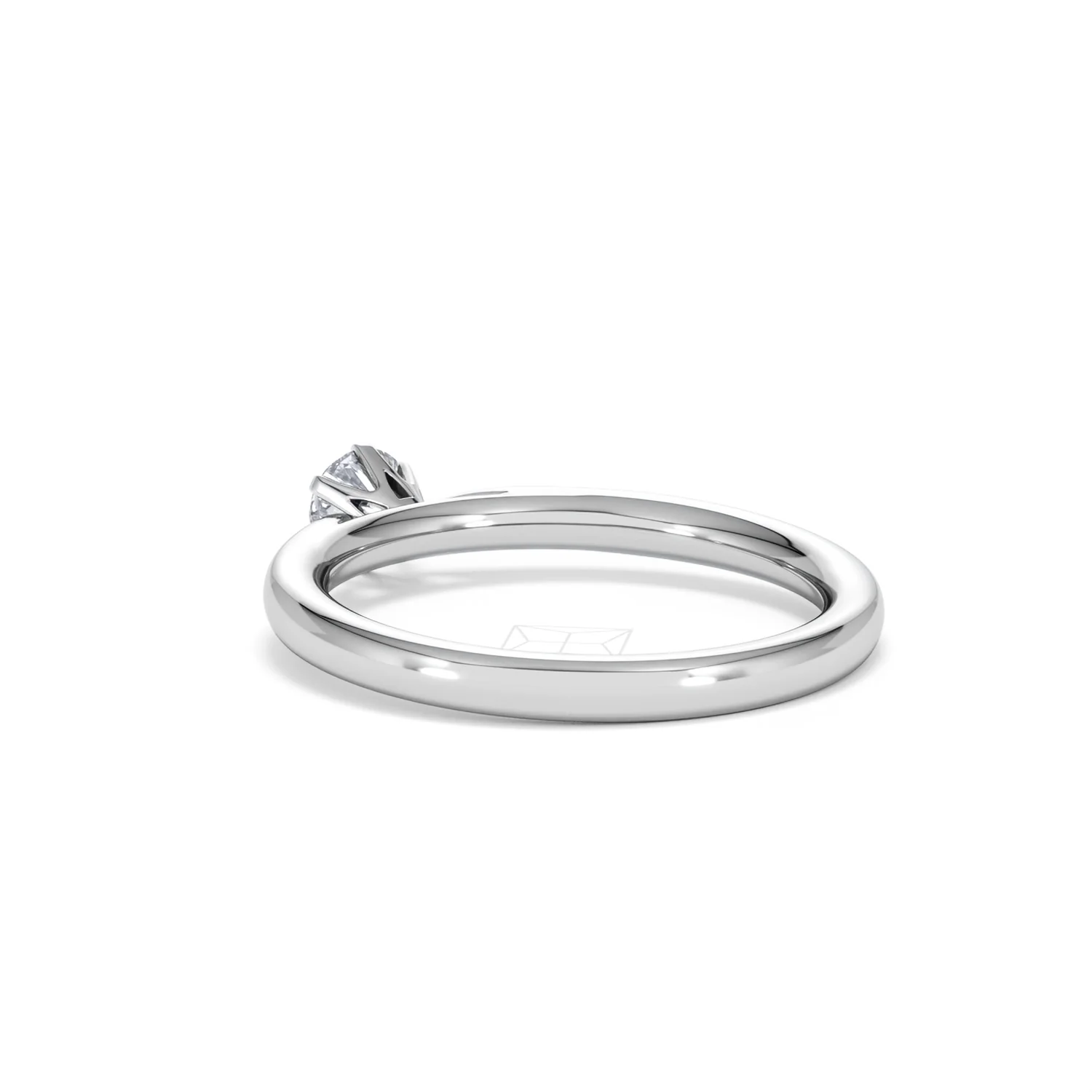 Engagement Ring Certified Low Set Chloe 18K White Gold Diamond 0.33CT - Image 56