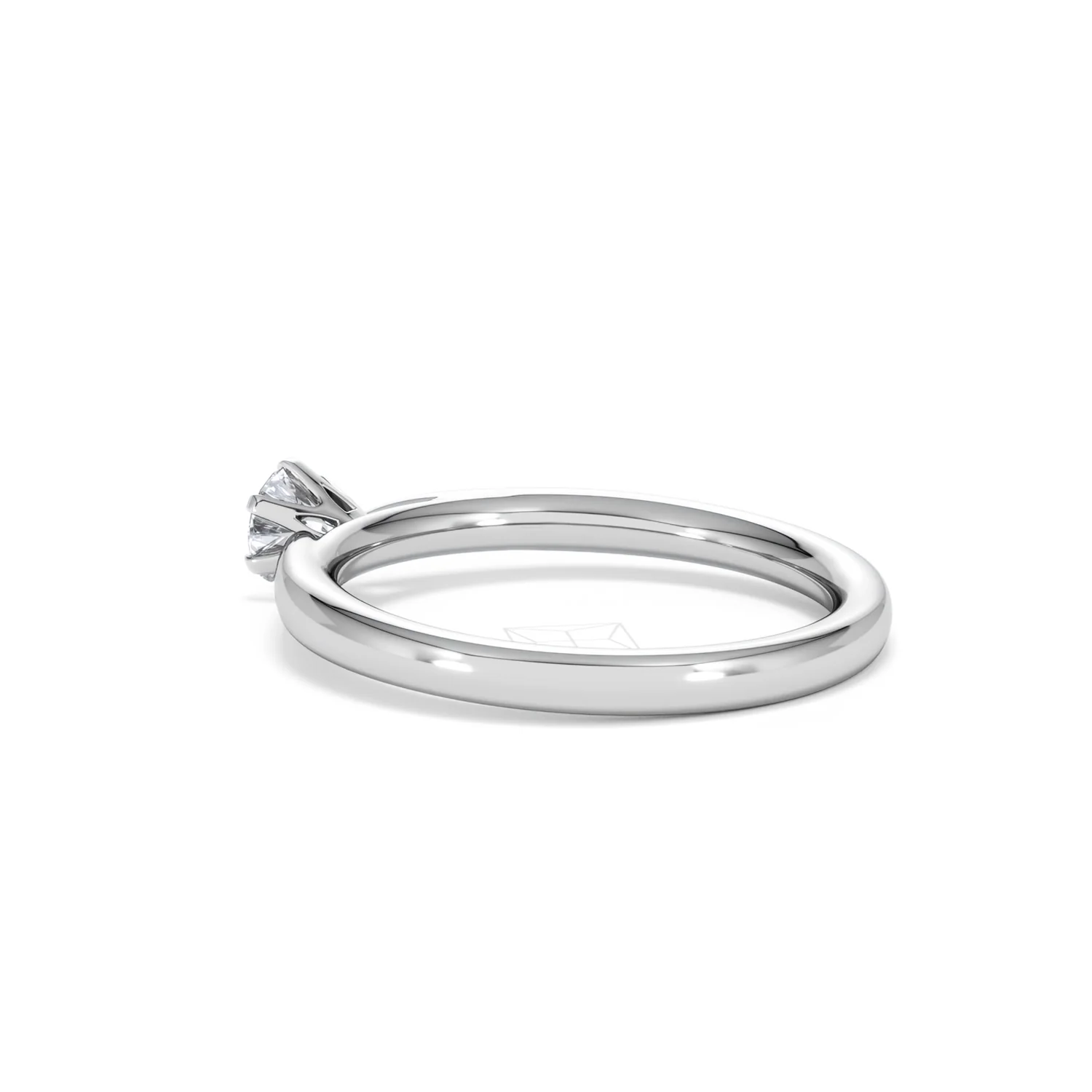 Engagement Ring Certified Low Set Chloe 18K White Gold Diamond 0.33CT - Image 60