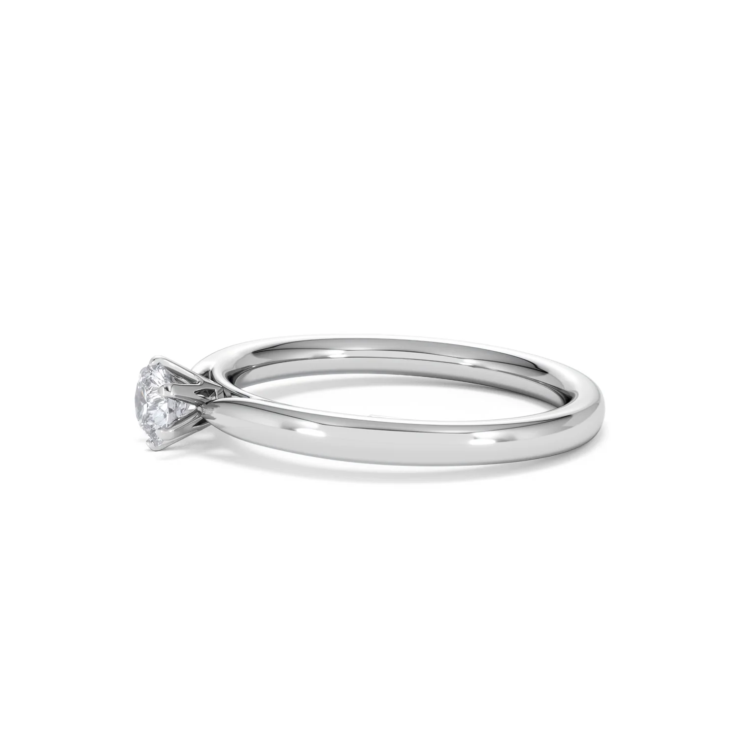 Engagement Ring Certified Low Set Chloe 18K White Gold Diamond 0.33CT - Image 72