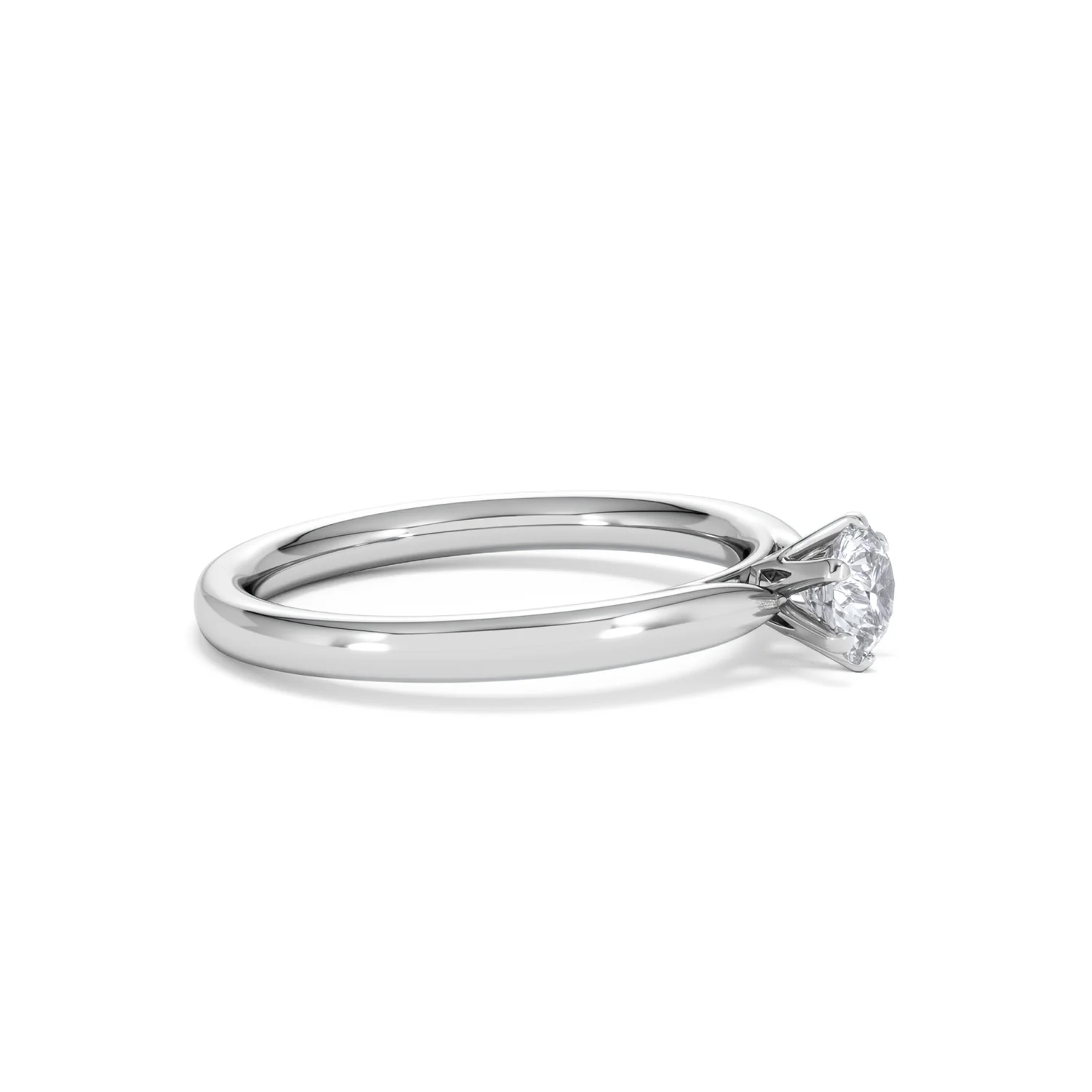 Engagement Ring Certified Low Set Chloe 18K White Gold Diamond 0.50CT - Image 23
