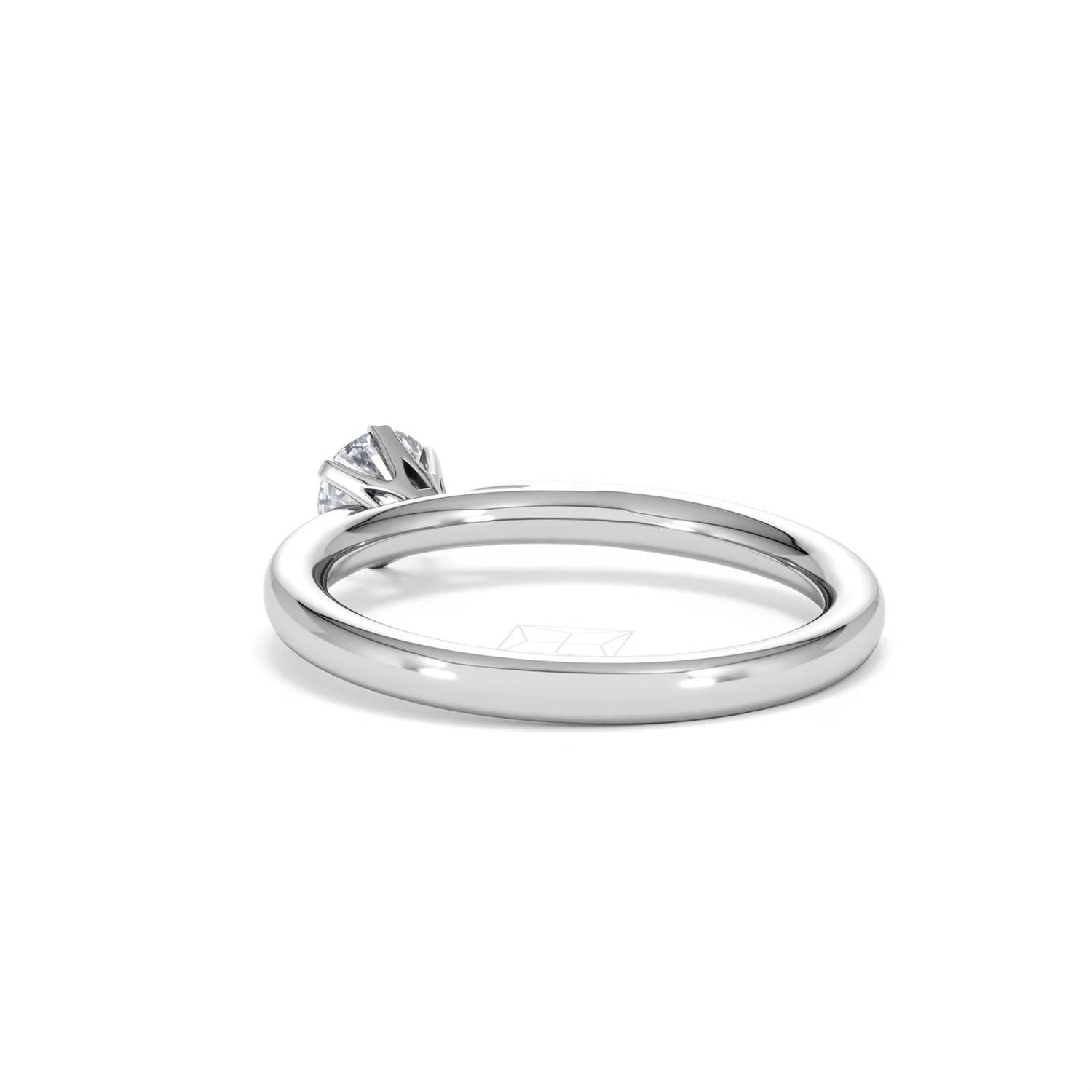 Engagement Ring Certified Low Set Chloe 18K White Gold Diamond 0.50CT - Image 55