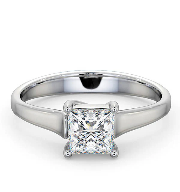 Engagement Ring Certified Lucy 18K White Gold Diamond 0.75CT-G-H/SI - Image 3