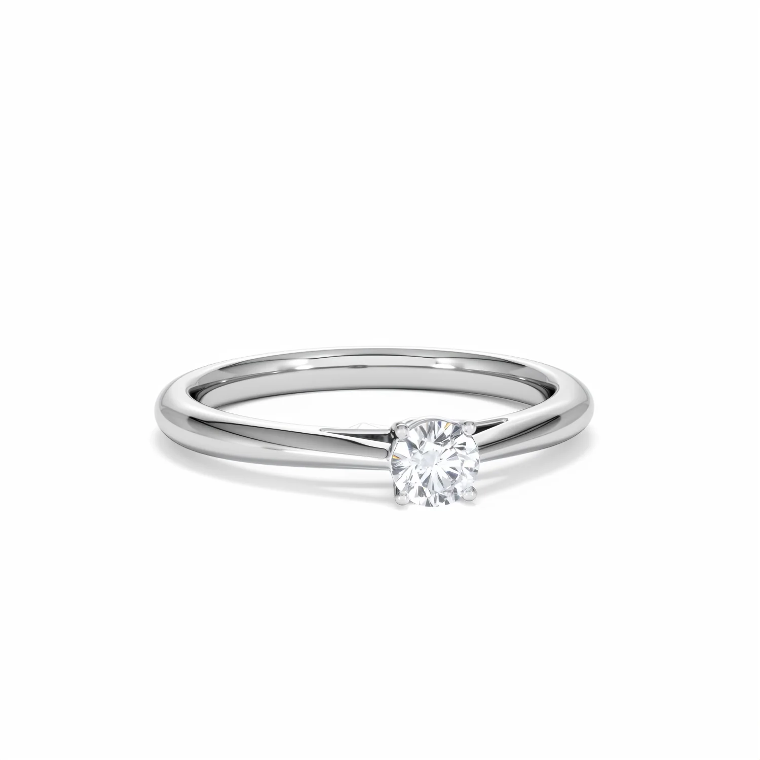 Engagement Ring Elysia 0.25ct Lab Diamond G/Vs in 18K White Gold - Image 11