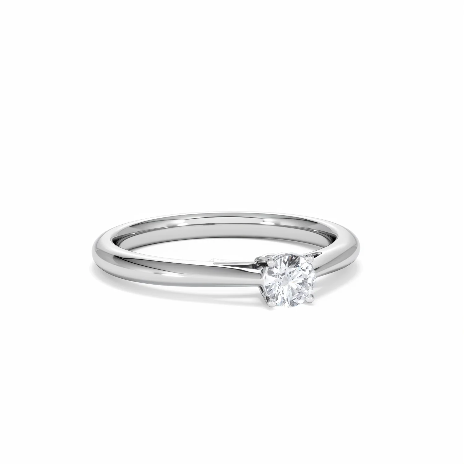 Engagement Ring Elysia 0.25ct Lab Diamond G/Vs in 18K White Gold - Image 13