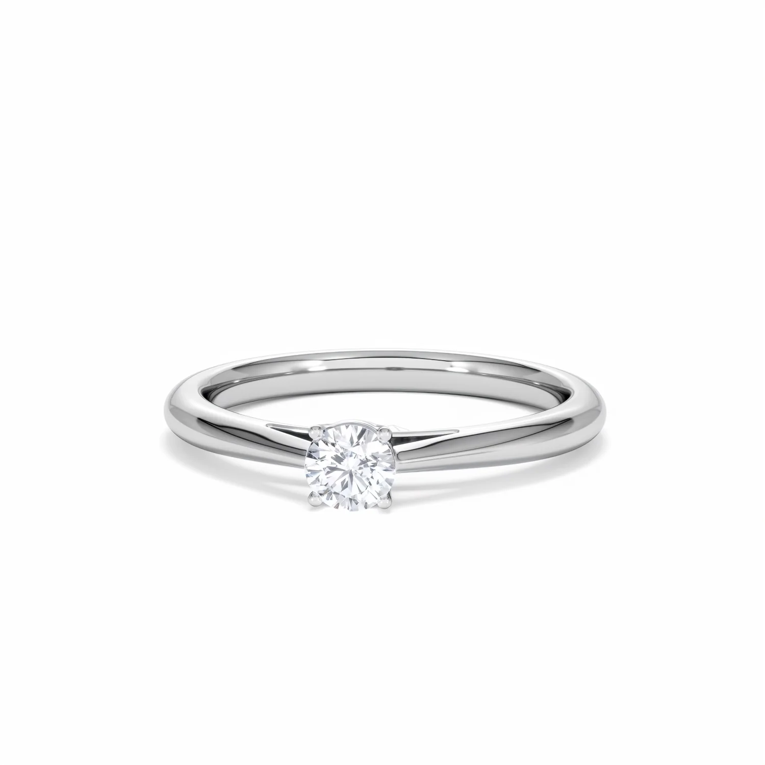 Engagement Ring Elysia 0.25ct Lab Diamond G/Vs in 18K White Gold - Image 86