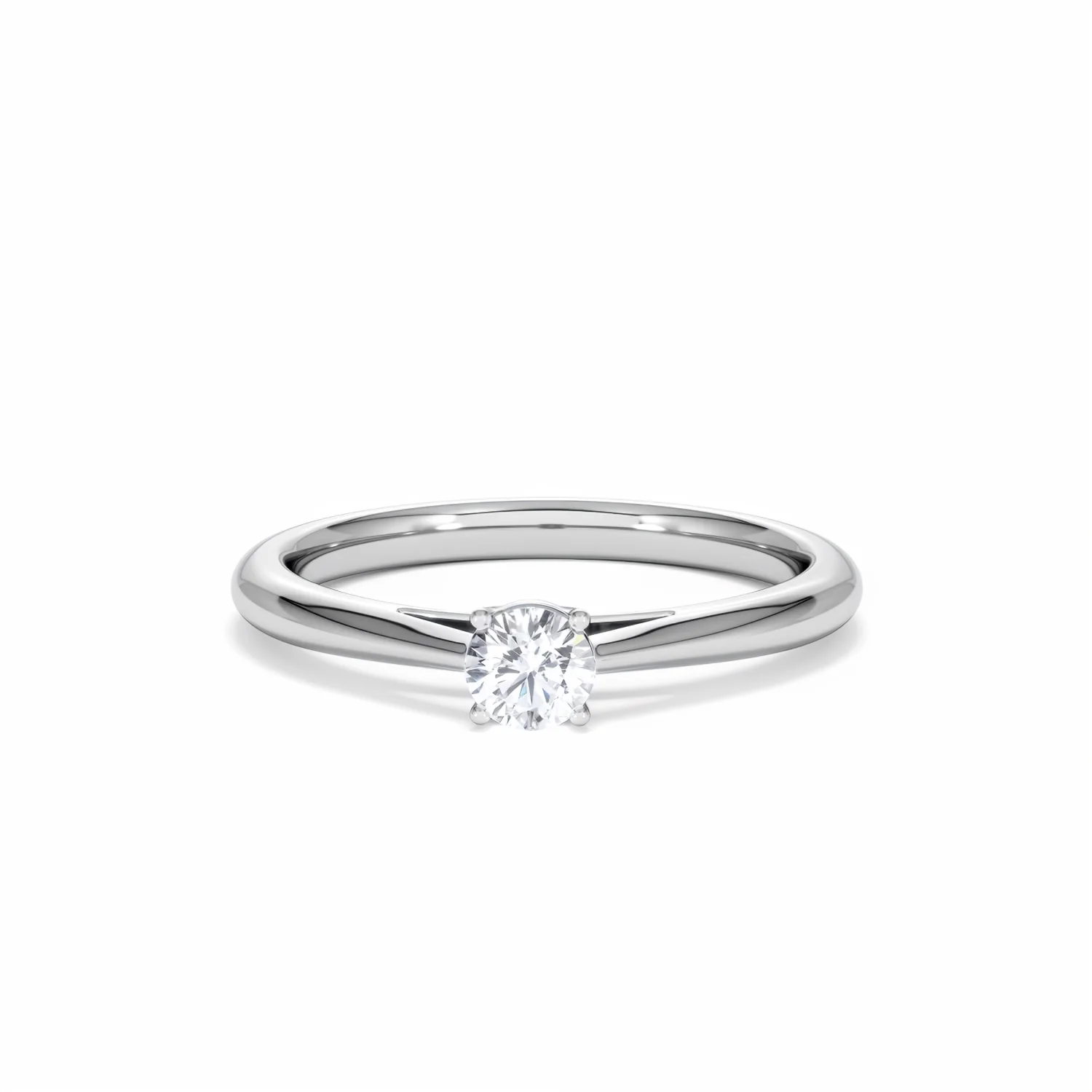 Engagement Ring Elysia 0.25ct Lab Diamond G/Vs in 18K White Gold - Image 87