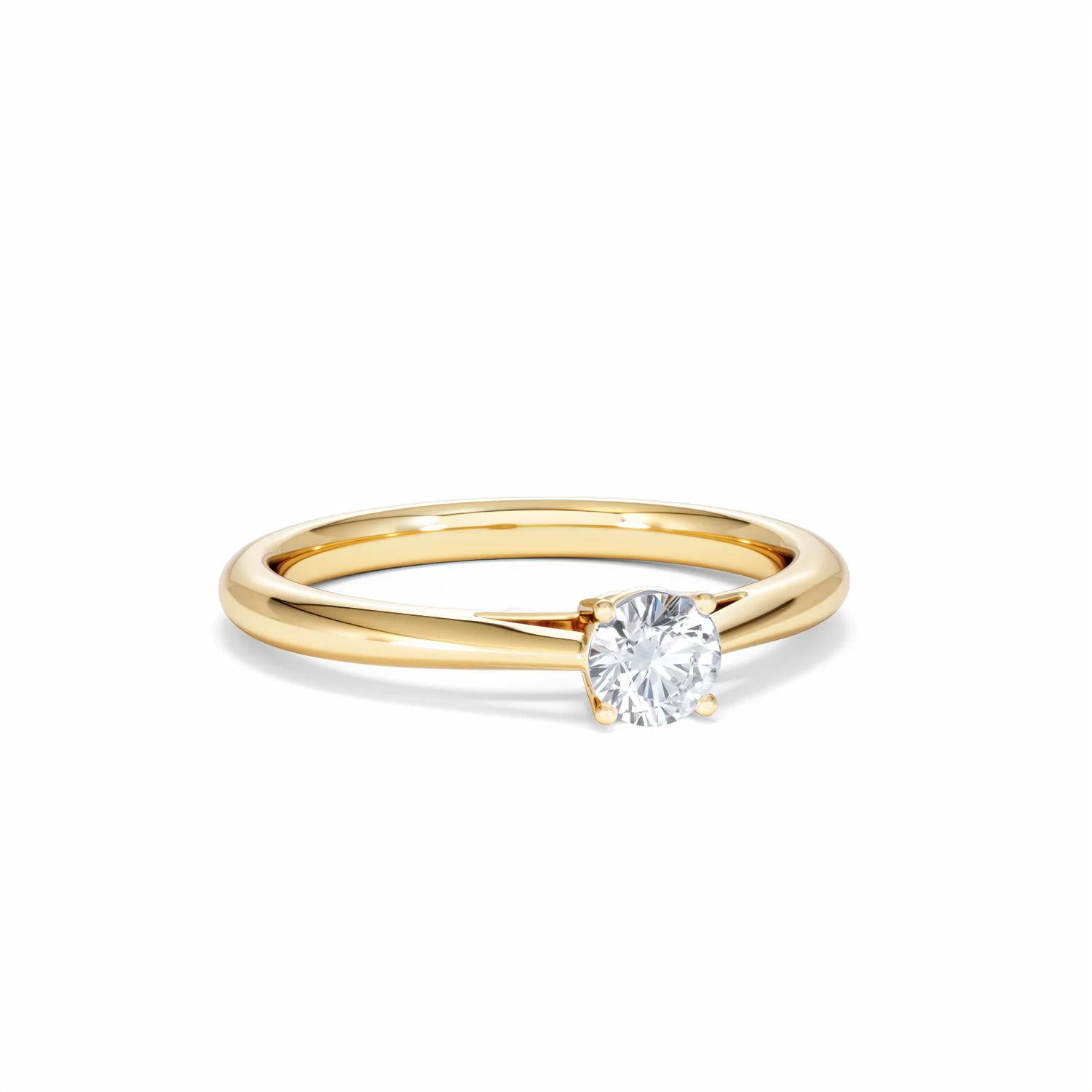 Engagement Ring Elysia 0.33ct Lab Diamond G/Vs in 18K Gold - Image 12