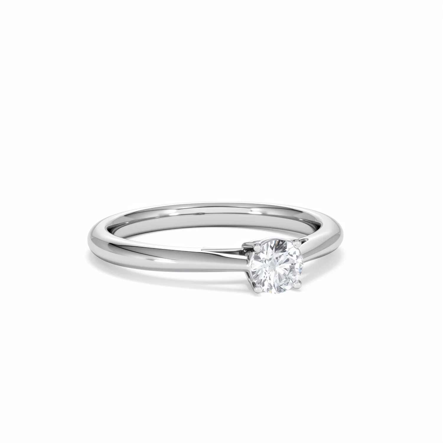Engagement Ring Elysia 0.33ct Lab Diamond G/Vs in 18K White Gold - Image 13