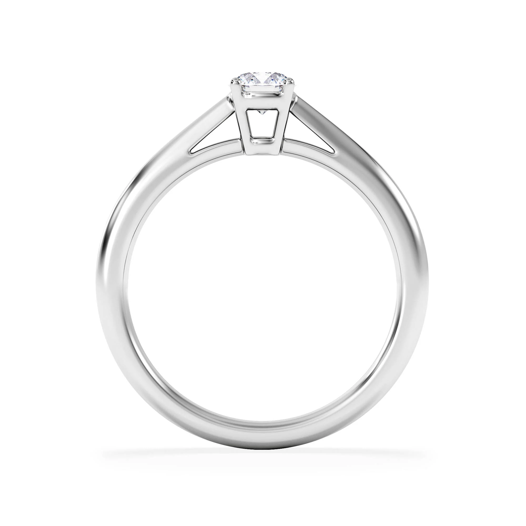 Engagement Ring Elysia 0.33ct Lab Diamond G/Vs in 18K White Gold - Image 3