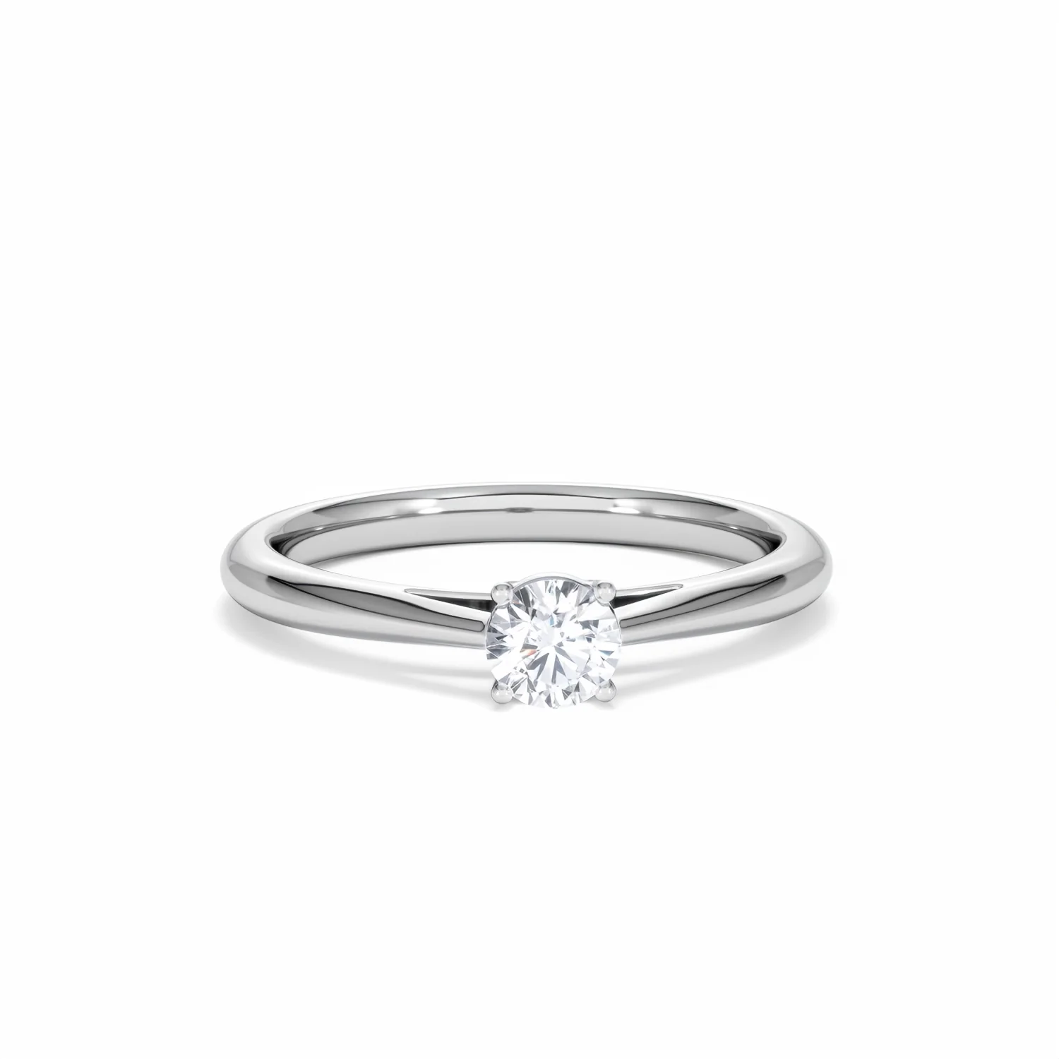 Engagement Ring Elysia 0.33ct Lab Diamond G/Vs in 18K White Gold - Image 9